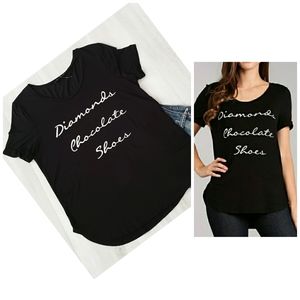 New BLVD Diamonds Chocolate Shoes Graphic Tee